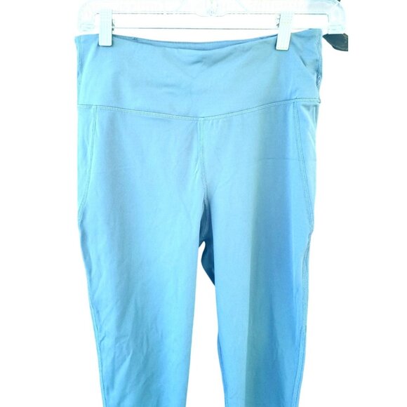 Vuori Leggings Women's Size M Teal Stride Performance Pocket Pull On Athletic - Picture 4 of 7